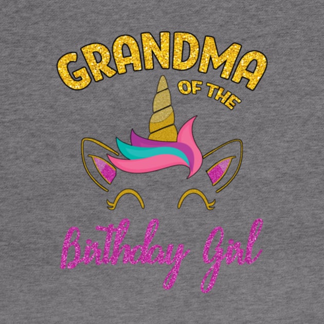 Grandma of the Unicorn Birthday Girl by Kink4on